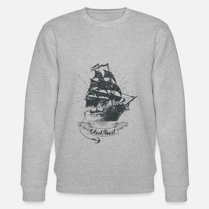 Segelschiff Black Pearl - Stanley/Stella Unisex Bio-Sweatshirt CHANGER - Grau meliert