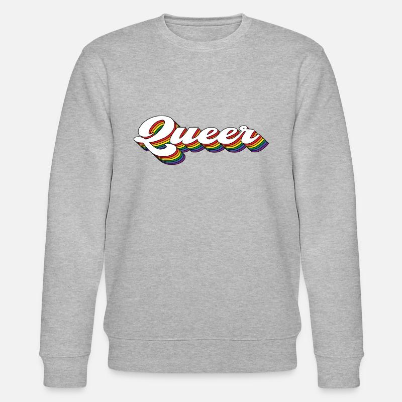 Queer - Stanley/Stella Unisex Bio-Sweatshirt CHANGER  - Grau meliert