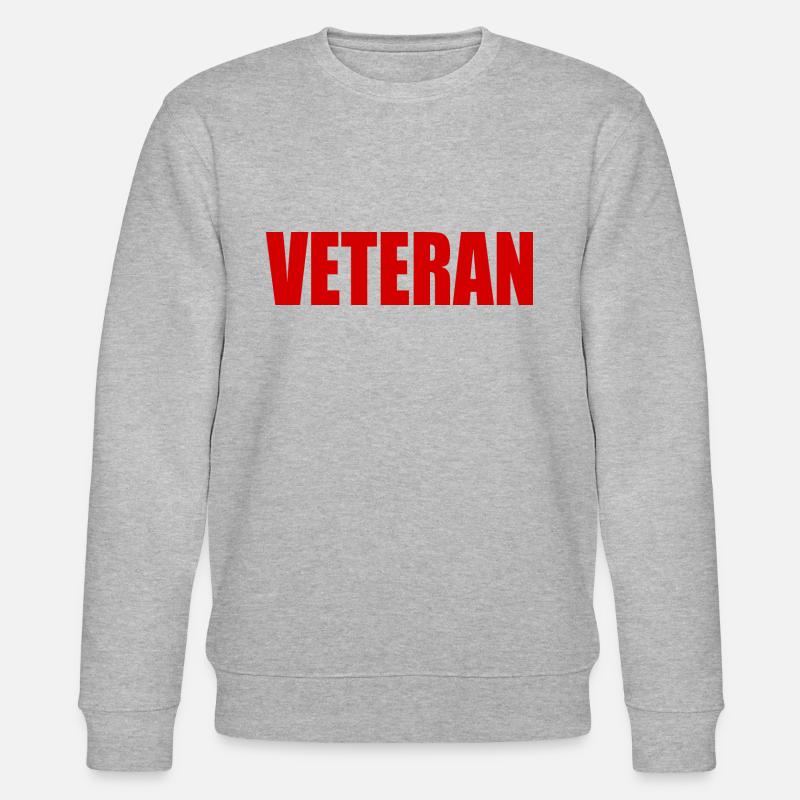VETERAN - Stanley/Stella Unisex Bio-Sweatshirt CHANGER  - Grau meliert