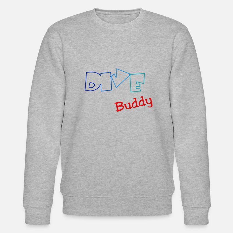 Diver Dive Buddy Scuba - Stanley/Stella Unisex Bio-Sweatshirt CHANGER  - Grau meliert