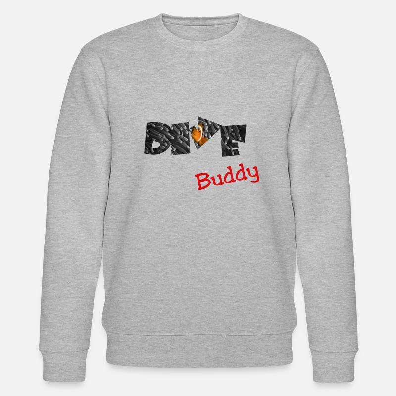 Dive Buddy diving - Stanley/Stella Unisex Bio-Sweatshirt CHANGER  - Grau meliert
