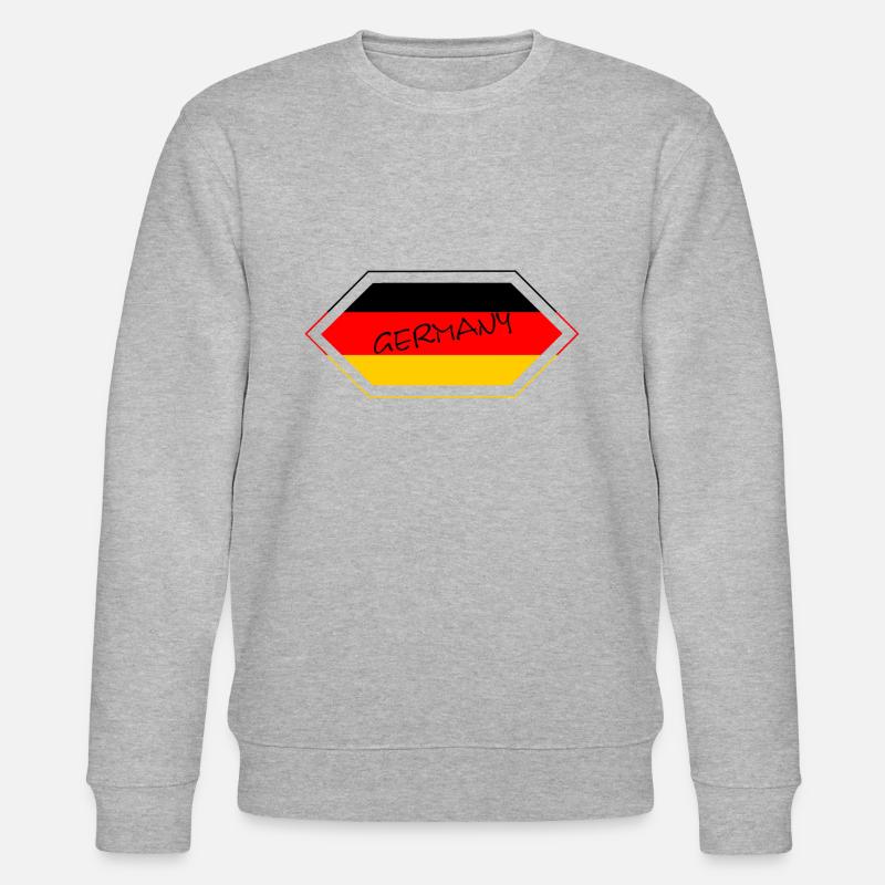Deutschland Germany - Stanley/Stella Unisex Bio-Sweatshirt CHANGER  - Grau meliert