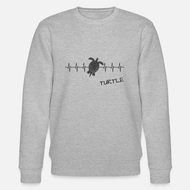 Turtle Schildkröte - Stanley/Stella Unisex Bio-Sweatshirt CHANGER  - Grau meliert