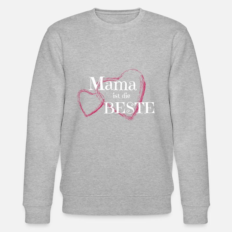 Super Mom Beste Mama Muttertag - Stanley/Stella Unisex Bio-Sweatshirt CHANGER  - Grau meliert