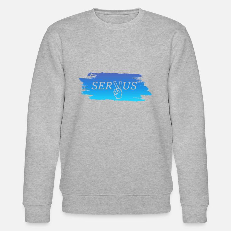 Servus Bayern - Stanley/Stella Unisex Bio-Sweatshirt CHANGER  - Grau meliert