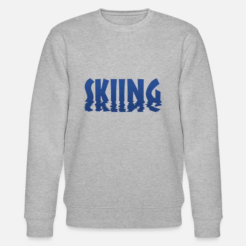 Skiing - Stanley/Stella Unisex Bio-Sweatshirt CHANGER  - Grau meliert