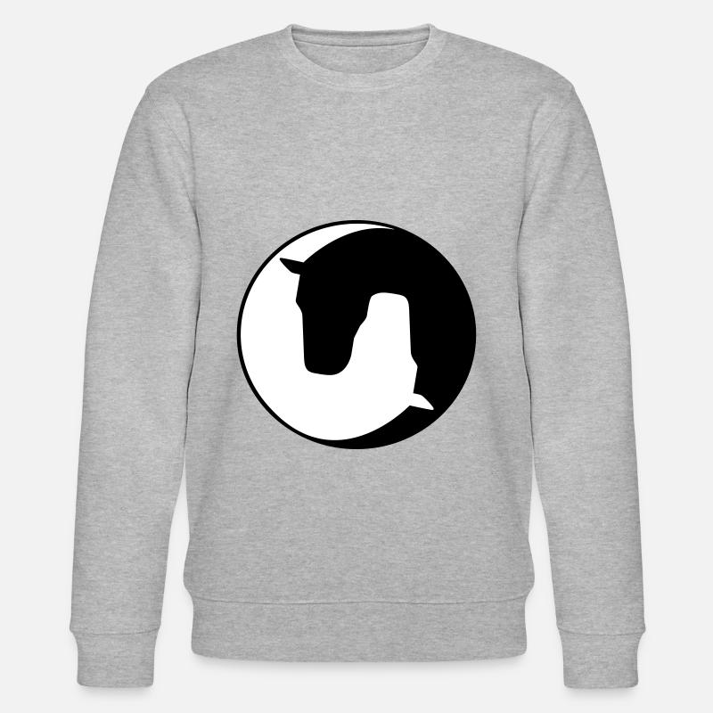 Pferd - Stanley/Stella Unisex Bio-Sweatshirt CHANGER  - Grau meliert