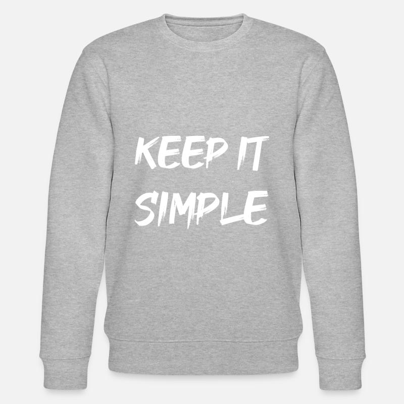 Keep it simple - Stanley/Stella Unisex Bio-Sweatshirt CHANGER  - Grau meliert
