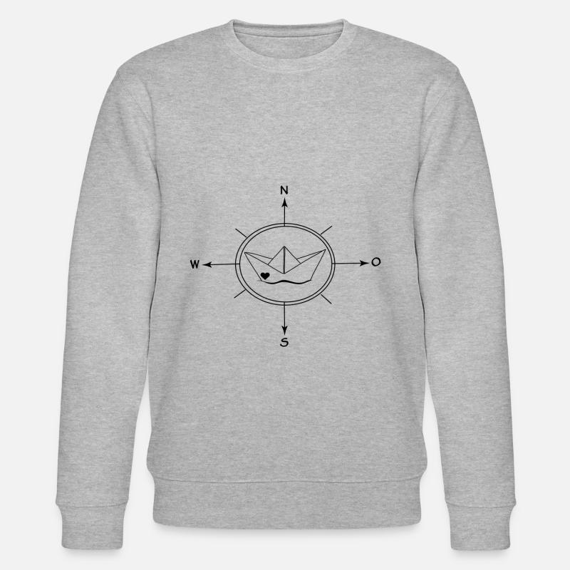 Kompass - Stanley/Stella Unisex Bio-Sweatshirt CHANGER  - Grau meliert