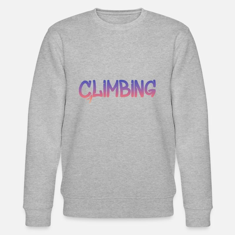 bouldern climbing klettern - Stanley/Stella Unisex Bio-Sweatshirt CHANGER  - Grau meliert