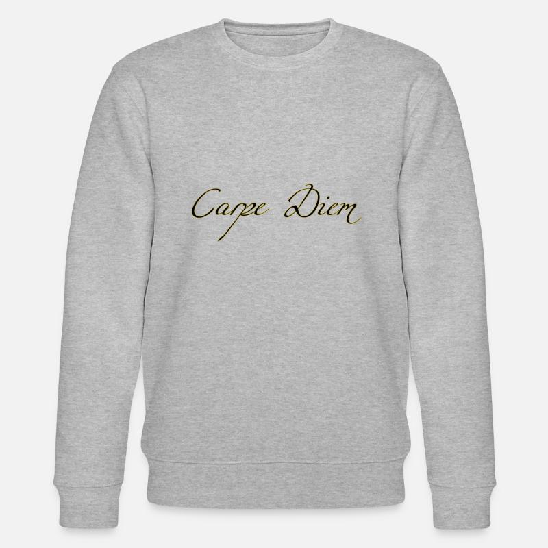 Carpe Diem - Stanley/Stella Unisex Bio-Sweatshirt CHANGER  - Grau meliert