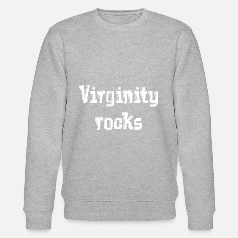 Virginity rocks - Stanley/Stella Unisex Bio-Sweatshirt CHANGER  - Grau meliert