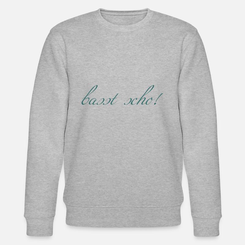 basst scho - Stanley/Stella Unisex Bio-Sweatshirt CHANGER  - Grau meliert