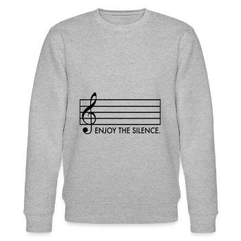Musik - Stanley/Stella Unisex Bio-Sweatshirt CHANGER  - Grau meliert - Vorne - Nik (191cm) & Marisol (170cm)