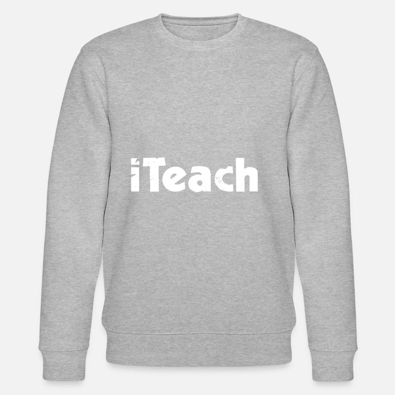 iTeach - Stanley/Stella Unisex Bio-Sweatshirt CHANGER  - Grau meliert