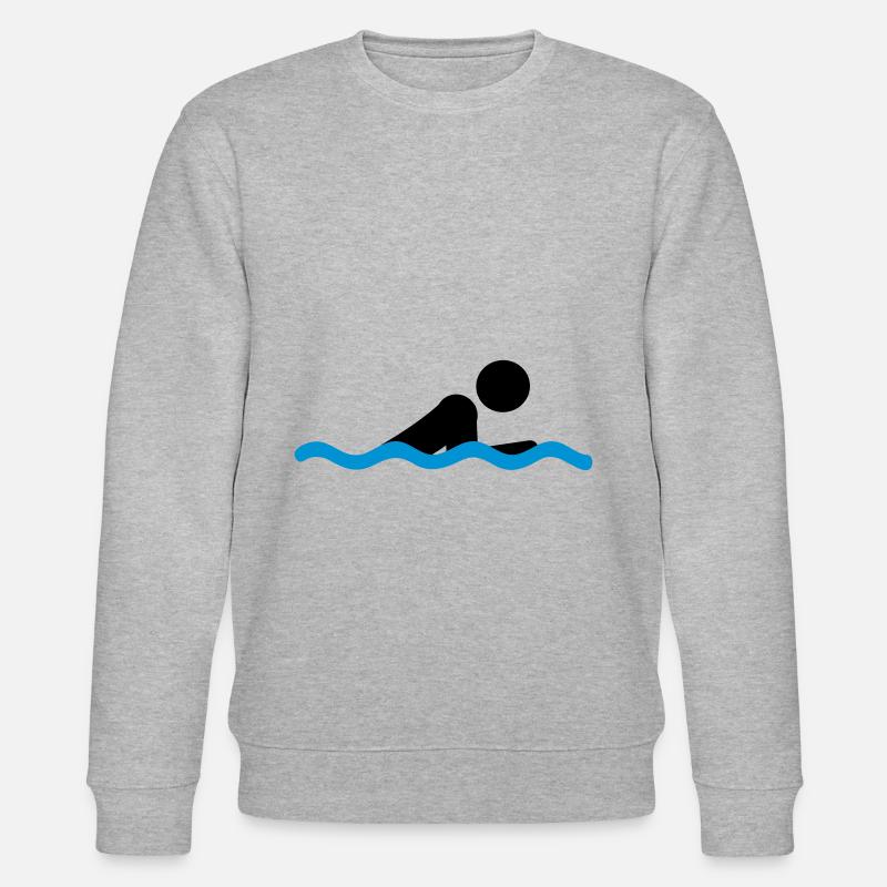 Brustschwimmen - Stanley/Stella Unisex Bio-Sweatshirt CHANGER  - Grau meliert