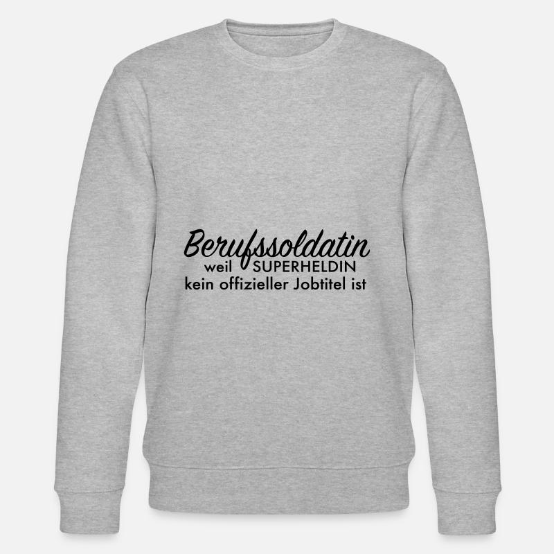 Soldatin - Stanley/Stella Unisex Bio-Sweatshirt CHANGER  - Grau meliert