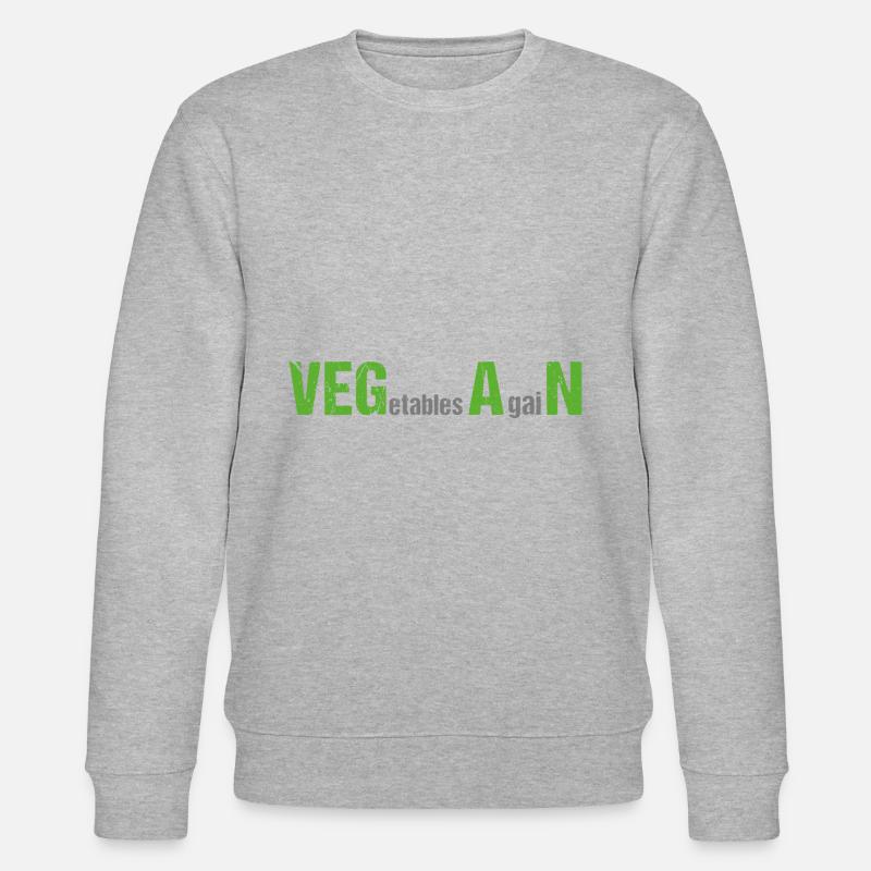 VEGetables AgaiN - Végétalien - Sweat bio CHANGER Stanley/Stella Unisexe - gris chiné
