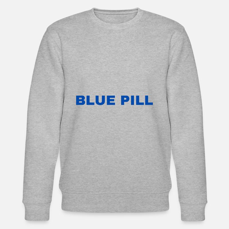 Blue Pill - Stanley/Stella Unisex Bio-Sweatshirt CHANGER  - Grau meliert