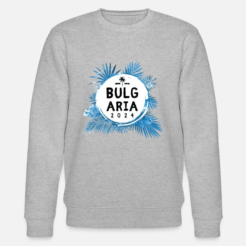 Bulgarien 2024 Bunt - Stanley/Stella Unisex Bio-Sweatshirt CHANGER  - Grau meliert