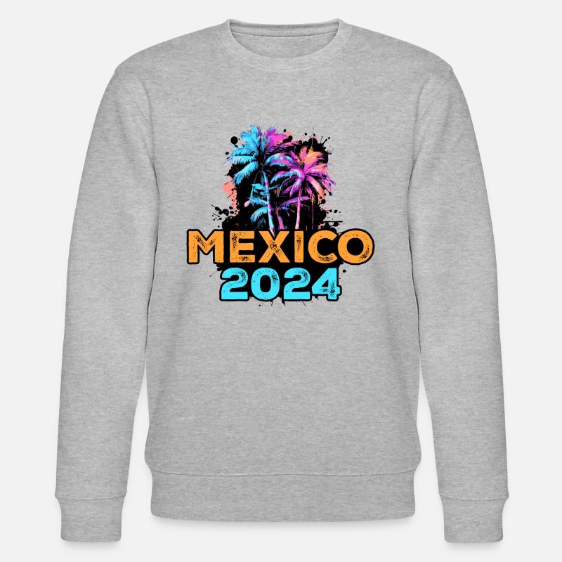 Mexiko 2024 Reise - Stanley/Stella Unisex Bio-Sweatshirt CHANGER  - Grau meliert