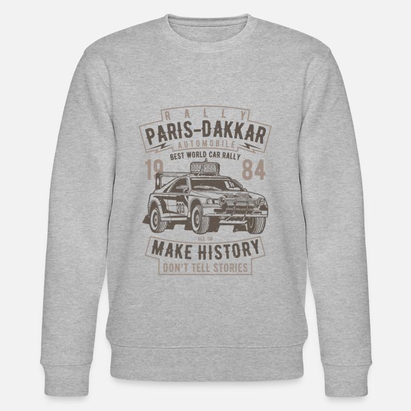 Rallye Paris Dakar Automobile - Sweat bio CHANGER Stanley/Stella Unisexe - gris chiné