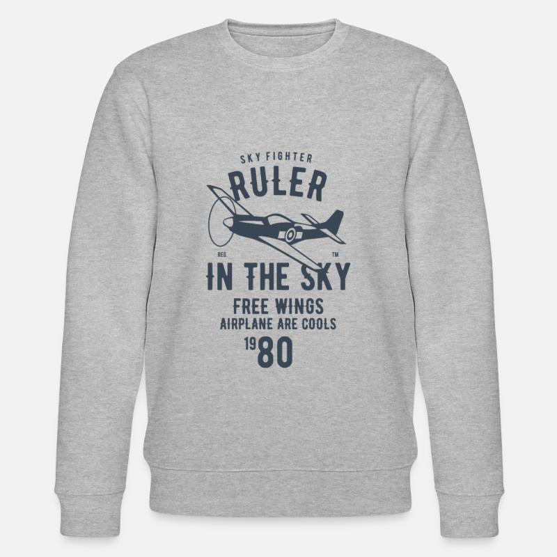 Ruler In The Sky - Stanley/Stella Unisex Bio-Sweatshirt CHANGER  - Grau meliert