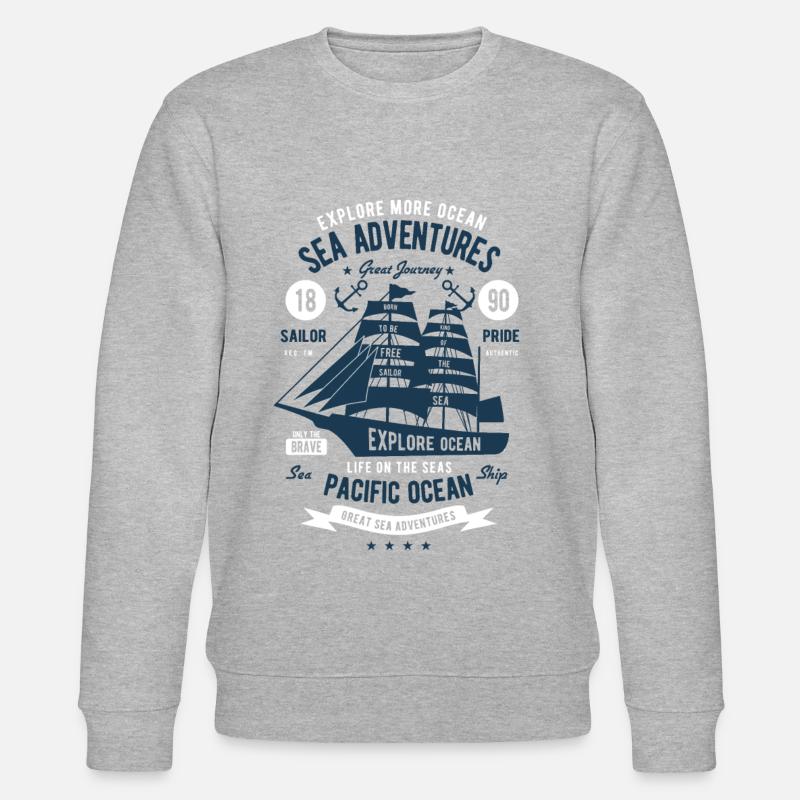 Sea Adventures - Stanley/Stella Unisex Bio-Sweatshirt CHANGER  - Grau meliert