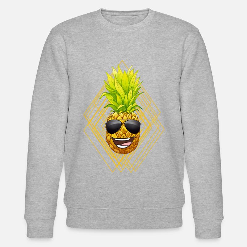 Ananas - Stanley/Stella Unisex Bio-Sweatshirt CHANGER  - Grau meliert