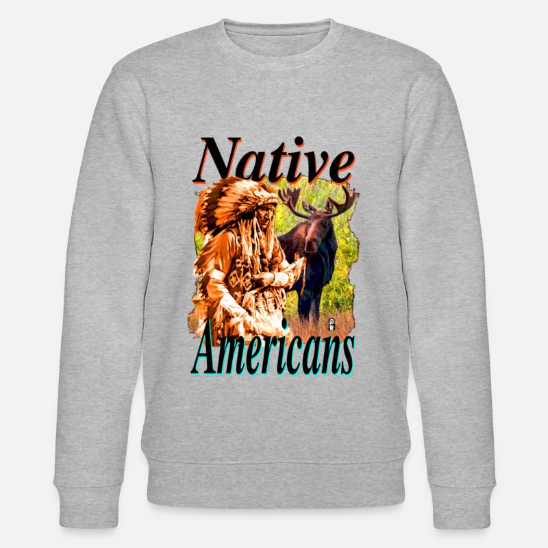 Native Americans 4 - Sweat bio CHANGER Stanley/Stella Unisexe - gris chiné