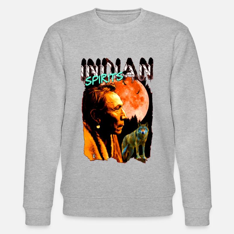INDIAN SPIRITS 1.1 - Stanley/Stella Unisex Bio-Sweatshirt CHANGER  - Grau meliert