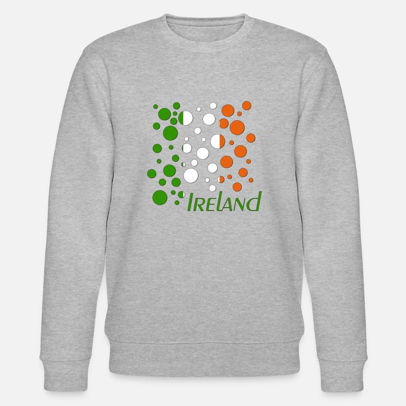 Ireland Bubbles - Stanley/Stella Unisex Bio-Sweatshirt CHANGER  - Grau meliert