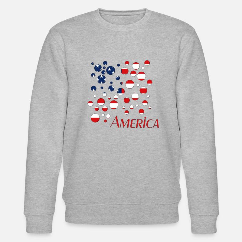 America - Stanley/Stella Unisex Bio-Sweatshirt CHANGER  - Grau meliert