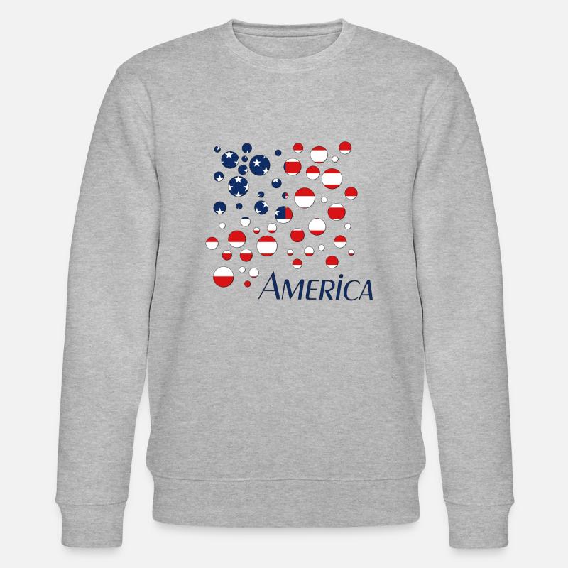 America USA - Stanley/Stella Unisex Bio-Sweatshirt CHANGER  - Grau meliert