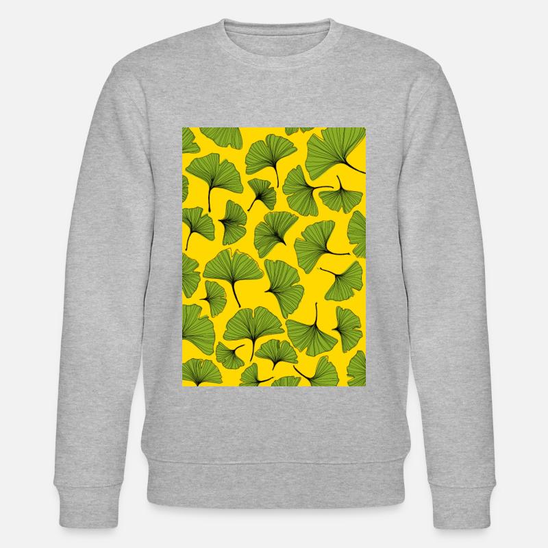 Ginkgo print - Stanley/Stella Unisex Bio-Sweatshirt CHANGER  - Grau meliert