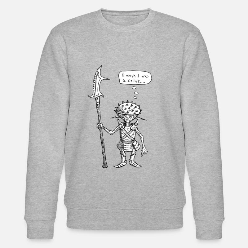 Depressive Goblinwache - Stanley/Stella Unisex Bio-Sweatshirt CHANGER  - Grau meliert