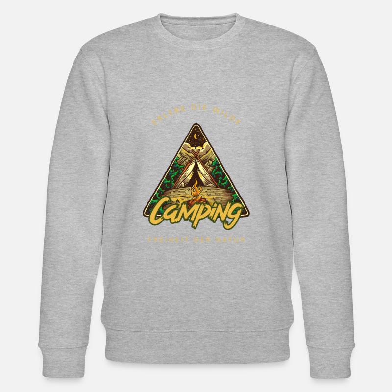 Camping - Stanley/Stella Unisex Bio-Sweatshirt CHANGER  - Grau meliert