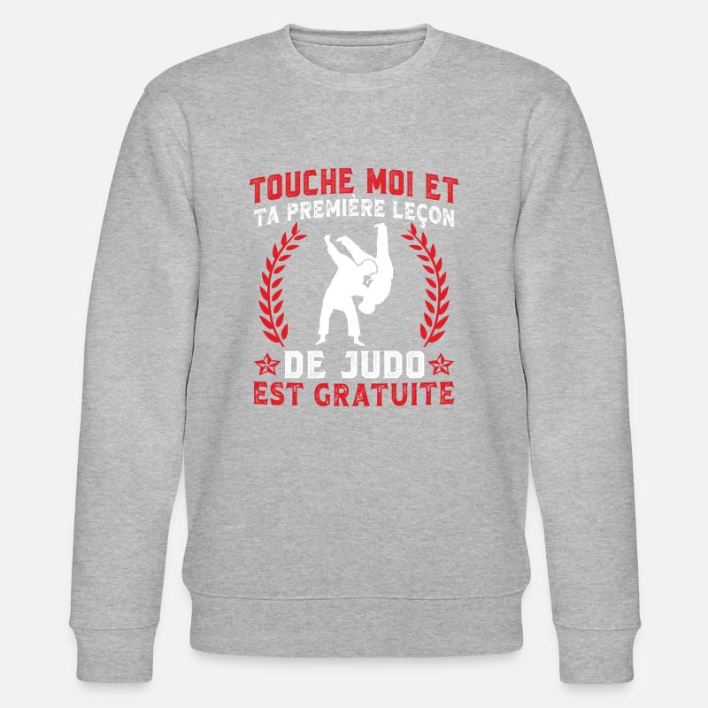 leçon de judo est gratuite - Sweat bio CHANGER Stanley/Stella Unisexe - gris chiné