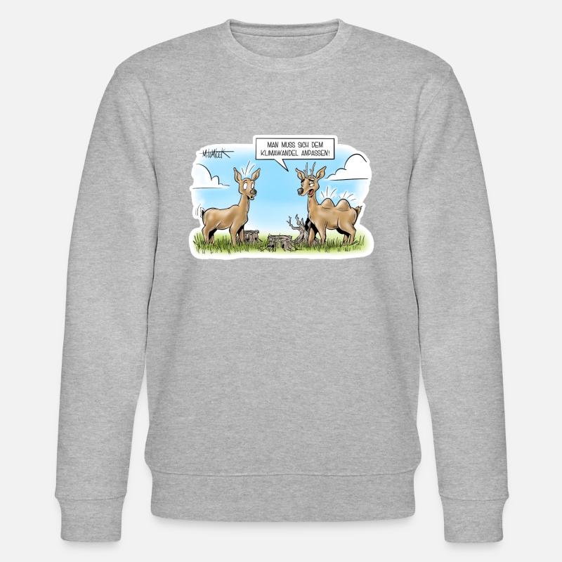 Wald im Wandel - Stanley/Stella Unisex Bio-Sweatshirt CHANGER  - Grau meliert