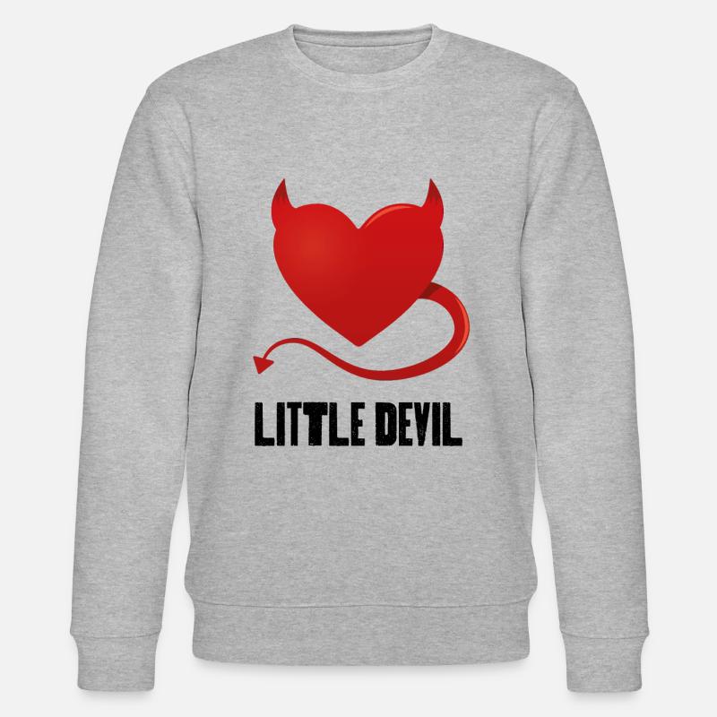Little Devil - Stanley/Stella CHANGER Unisex Organic Sweatshirt - heather grey