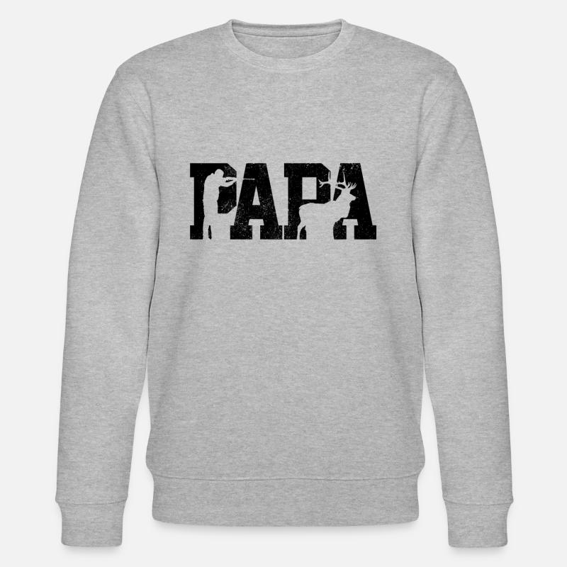 Cadeau papa chasseur - Sweat bio CHANGER Stanley/Stella Unisexe - gris chiné