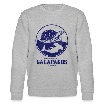 Galapagos Islands - Stanley/Stella CHANGER Unisex Organic Sweatshirt - heather grey - Front - Nik (191cm) & Marisol (170cm)