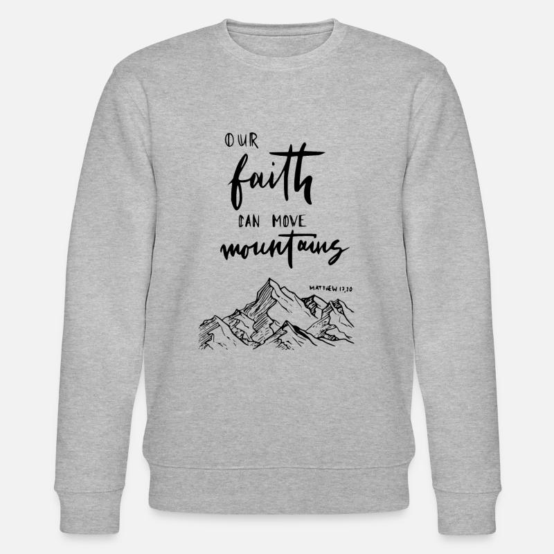 Christliche Bibelverse - Stanley/Stella Unisex Bio-Sweatshirt CHANGER  - Grau meliert