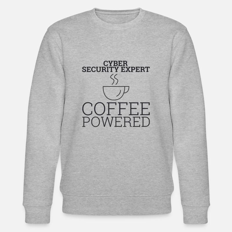 "Cyber Security Expert Coffee | Hacker" - Stanley/Stella CHANGER Unisex Organic Sweatshirt - heather grey
