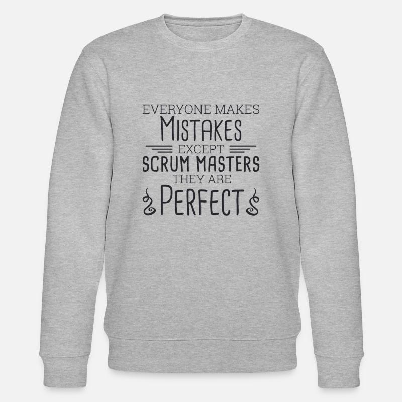 "Scrum Master Perfect | "Scrum Master"" - Stanley/Stella Unisex Bio-Sweatshirt CHANGER  - Grau meliert