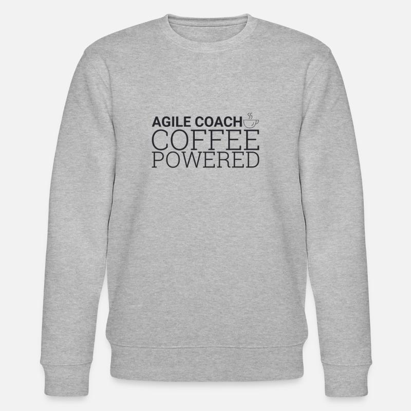 "Agile Coach Coffee | Agile" - Stanley/Stella CHANGER Unisex Organic Sweatshirt - heather grey