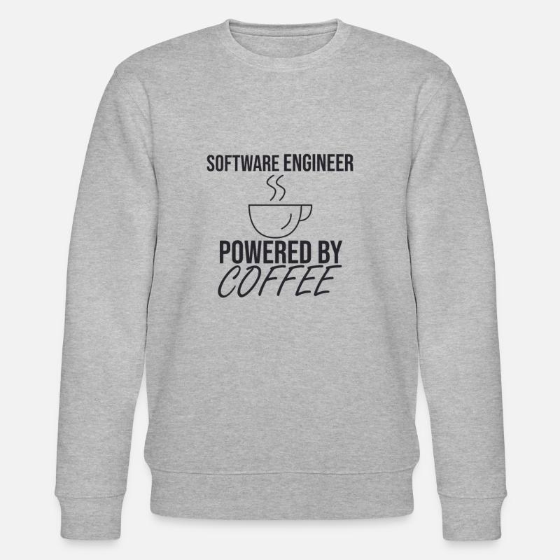 "Software Engineer Coffee | Programming" - Stanley/Stella Unisex Bio-Sweatshirt CHANGER  - Grau meliert