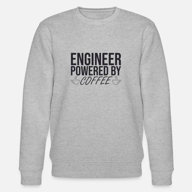 "Engineer Coffee | Engineer" - Stanley/Stella CHANGER Unisex Organic Sweatshirt - heather grey