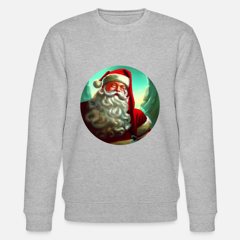 Weihnachtsmann - Stanley/Stella Unisex Bio-Sweatshirt CHANGER  - Grau meliert