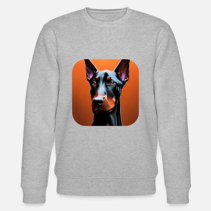 Dobermann - Stanley/Stella Unisex Bio-Sweatshirt CHANGER  - Grau meliert